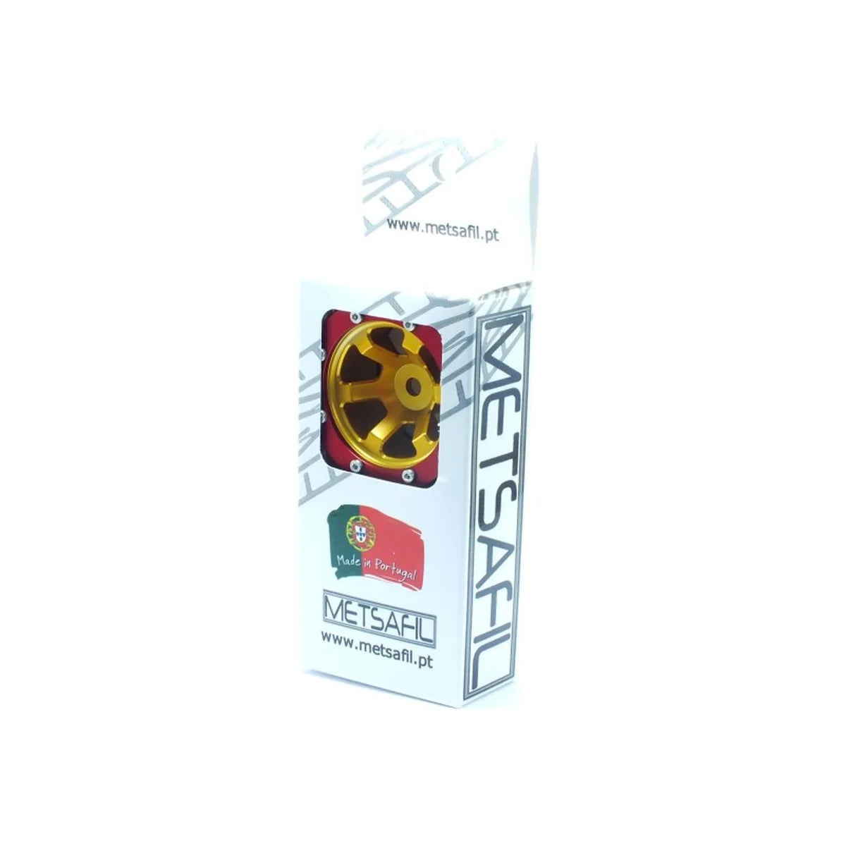 Metsafil Beadlock-Felgen PT-Claw 1.9 (2) Gold/Rot MT0060GOR