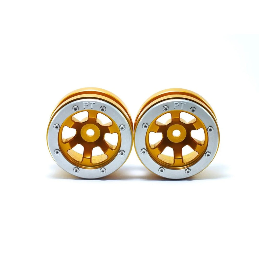 Metsafil Beadlock-Felgen PT-Claw 1.9 (2) Gold/Silber MT0060GOS