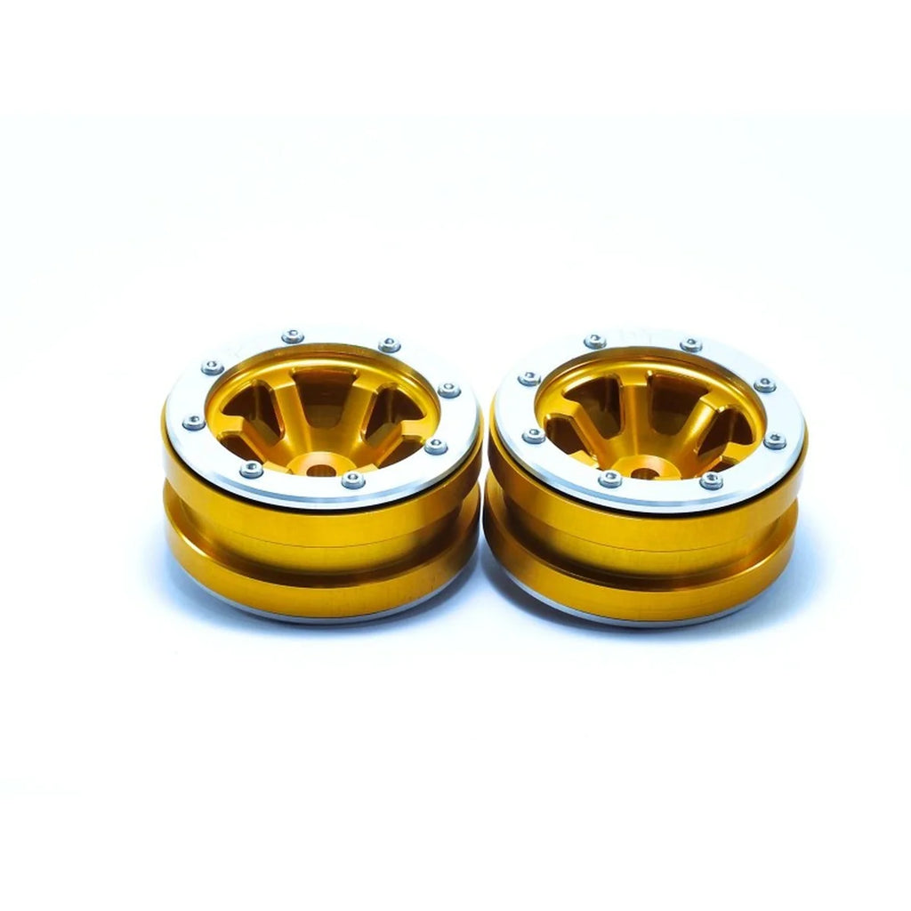 Metsafil Beadlock-Felgen PT-Claw 1.9 (2) Gold/Silber MT0060GOS