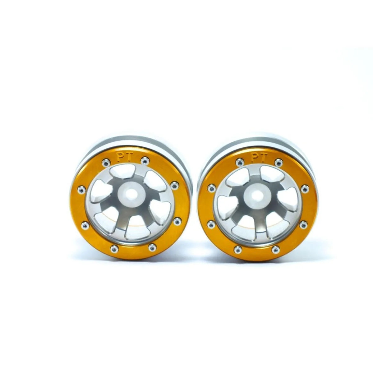 Metsafil Beadlock-Felgen PT-Claw 1.9 (2) Silber/Gold MT0060SGO