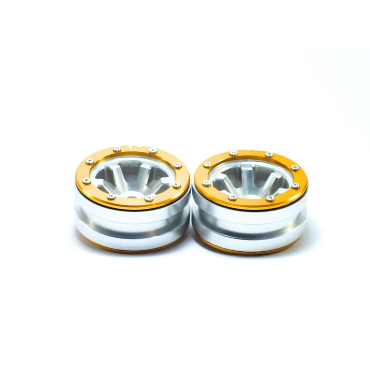 Metsafil Beadlock-Felgen PT-Claw 1.9 (2) Silber/Gold MT0060SGO