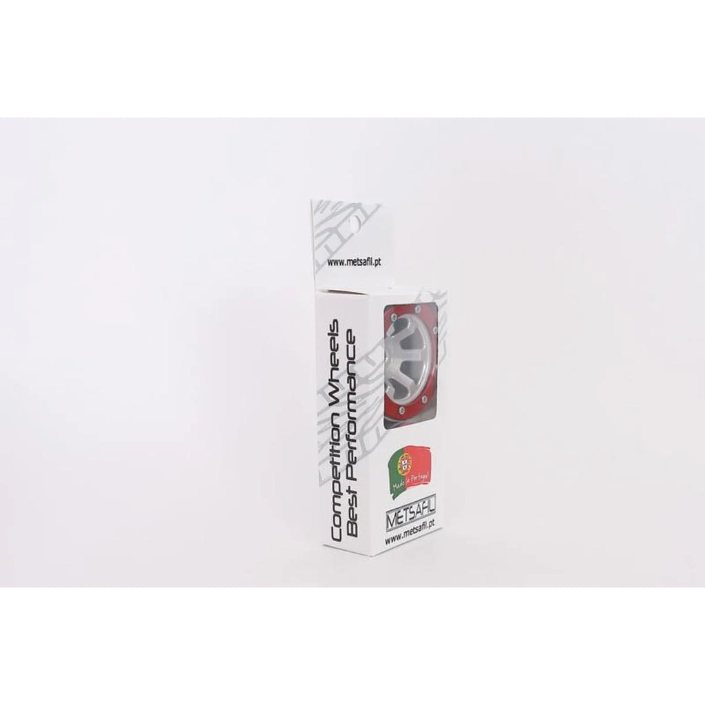 Metsafil Beadlock-Felgen PT-Claw 1.9 (2) Silber/Rot MT0060SR