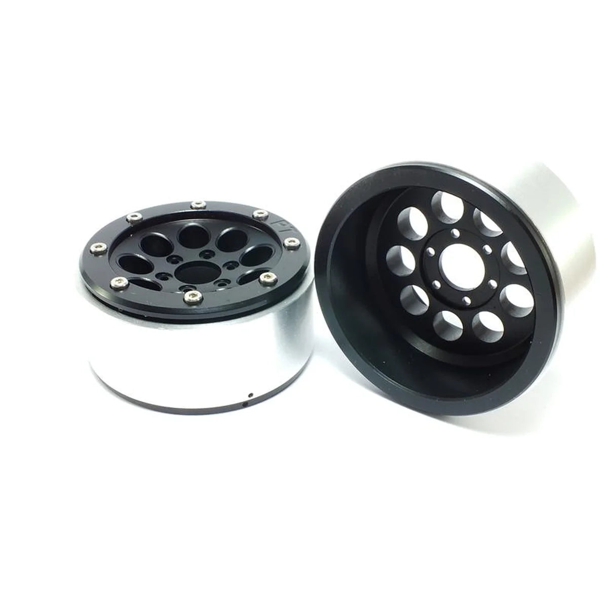 Metsafil Beadlock Wheels GUN 1.9 (2) ohne Radnabe Schwarz/Schwarz MT5020BB
