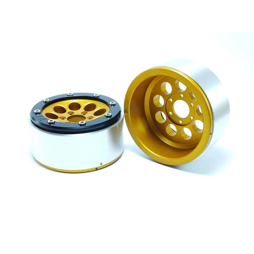 Metsafil Beadlock Wheels GUN 1.9 (2) ohne Radnabe Gold/Schwarz MT5020GOB