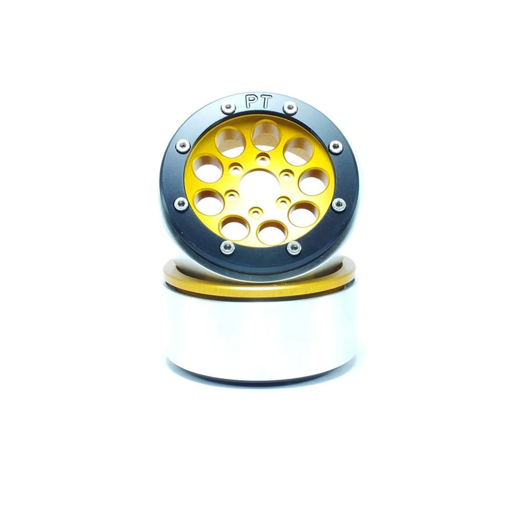 Metsafil Beadlock Wheels GUN 1.9 (2) ohne Radnabe Gold/Schwarz MT5020GOB