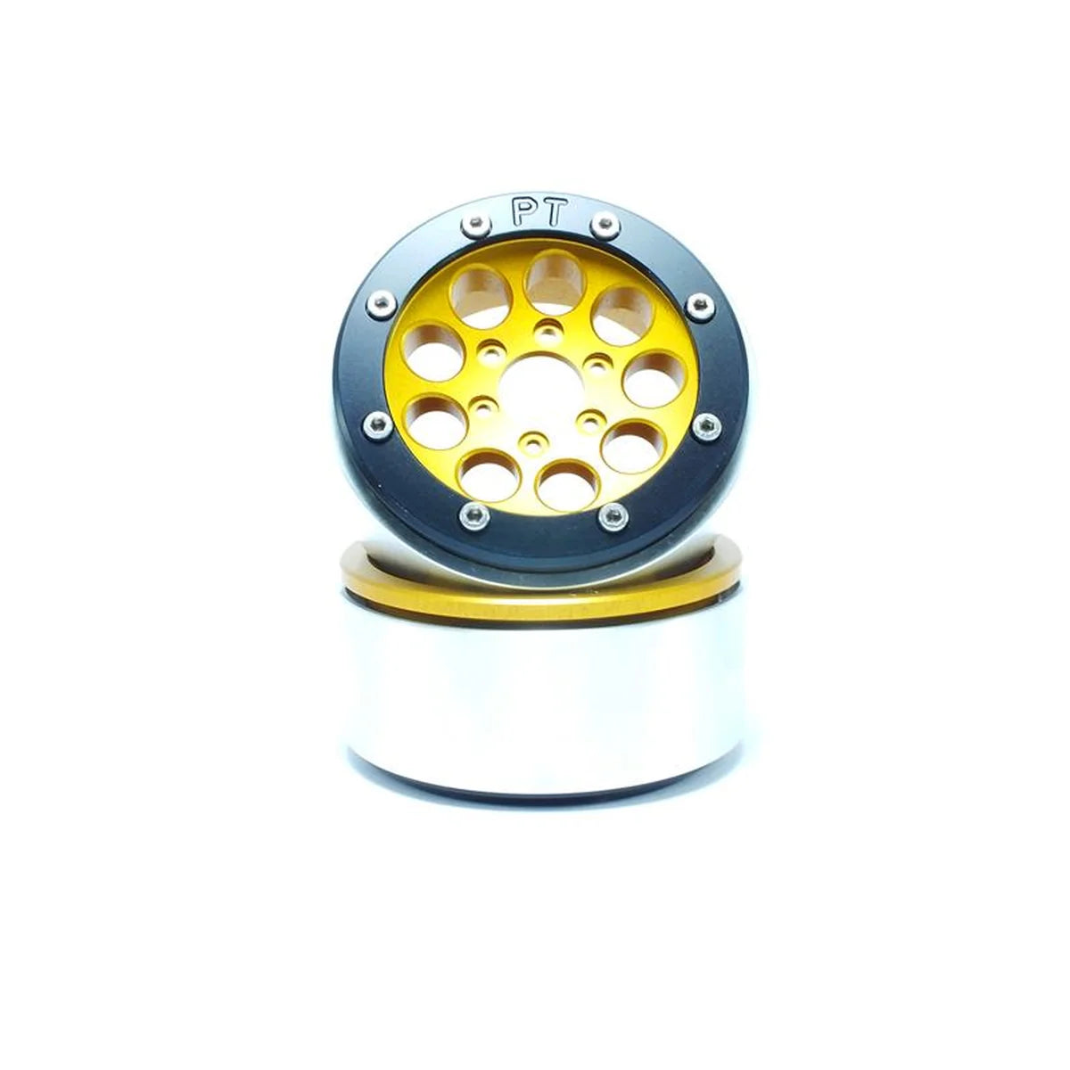 Metsafil Beadlock Wheels GUN 1.9 (2) ohne Radnabe Gold/Schwarz MT5020GOB