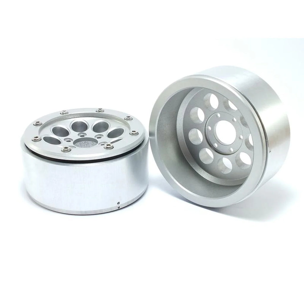 Metsafil Beadlock Wheels GUN 1.9 (2) ohne Radnabe Silber/Silber MT5020SS
