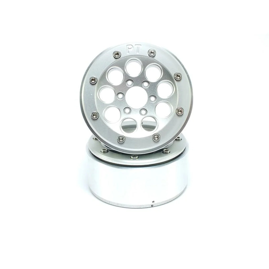 Metsafil Beadlock Wheels GUN 1.9 (2) ohne Radnabe Silber/Silber MT5020SS