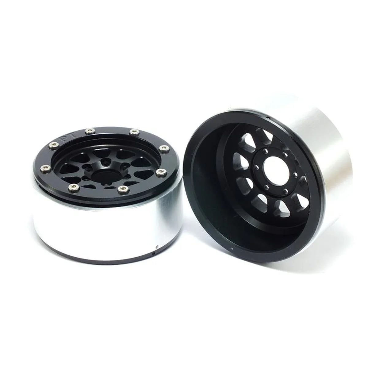 Metsafil Beadlock Wheels GEAR 1.9 (2) ohne Radnabe Schwarz/Schwarz MT5030BB