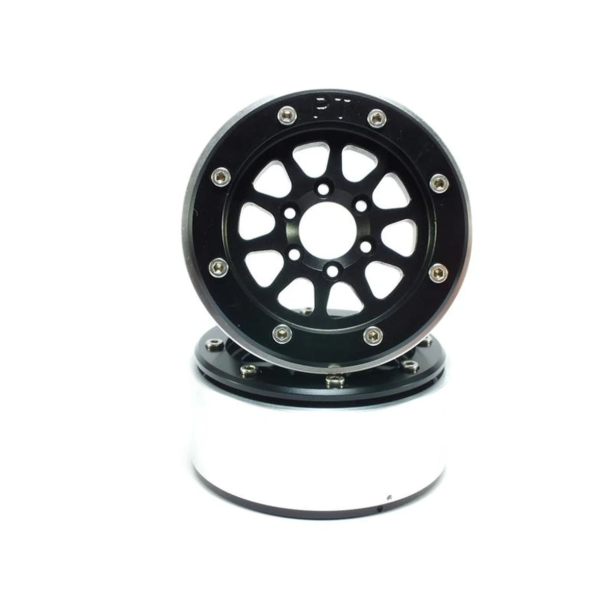 Metsafil Beadlock Wheels GEAR 1.9 (2) ohne Radnabe Schwarz/Schwarz MT5030BB