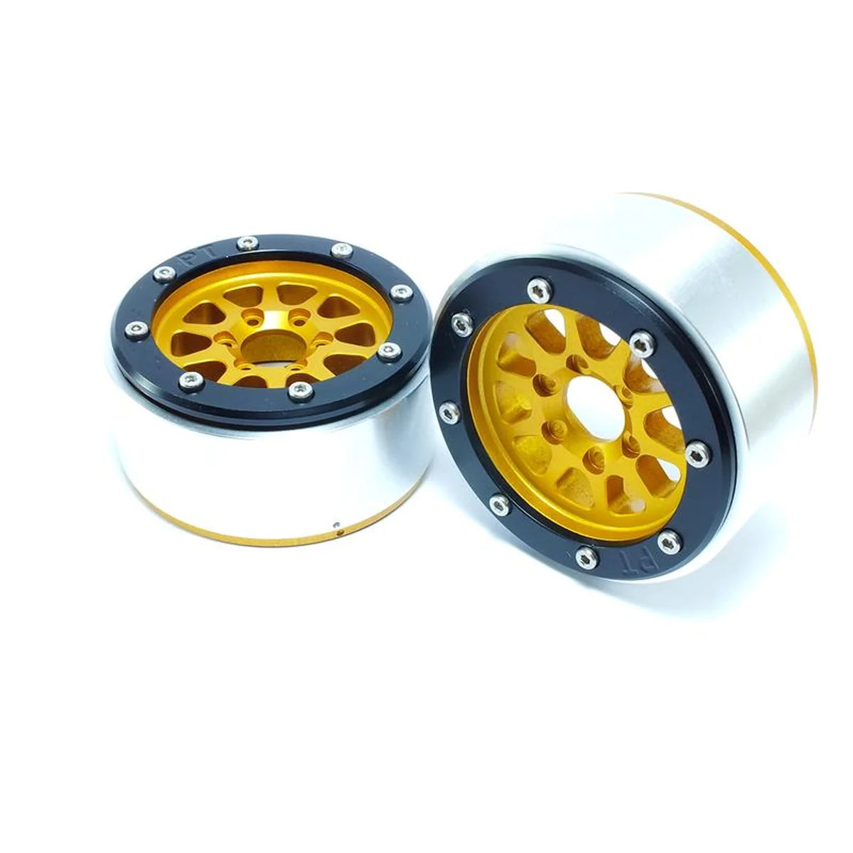Metsafil Beadlock Wheels GEAR 1.9 (2) ohne Radnabe Gold/Schwarz MT5030GOB