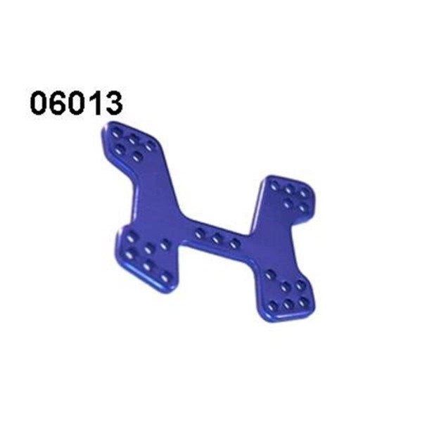 06013 Dämpferbrücke vorne Aluminium blau 1:10 Booster