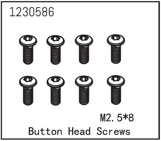 Absima Kopfschraube M2.5*8 (8 St.)