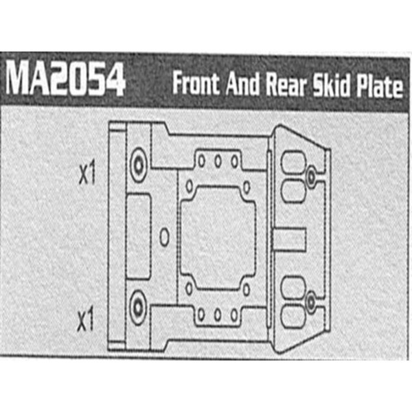 MA2054 Skid Plate Bumper Set 2Pcs Raptor