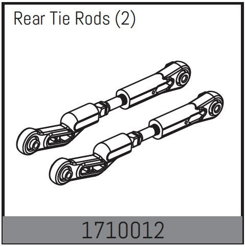 Absima Spurstangen hinten (2 St.) Mamba Rock Racer 1/7 ABS-1710012