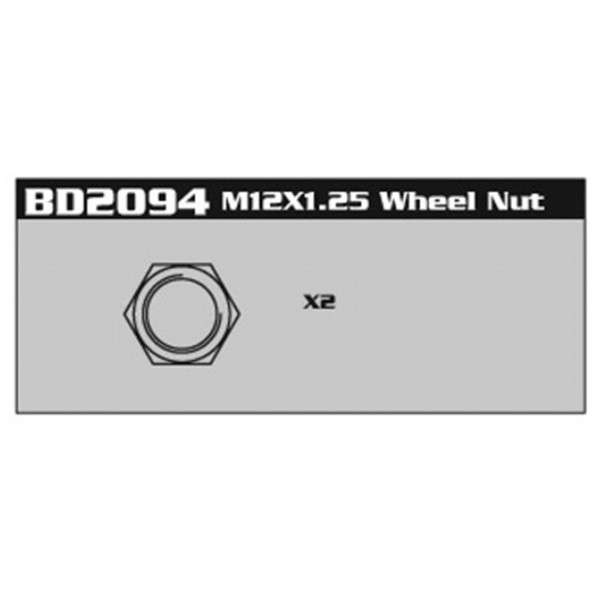 BD2094 M12*1.25 Wheel Nut