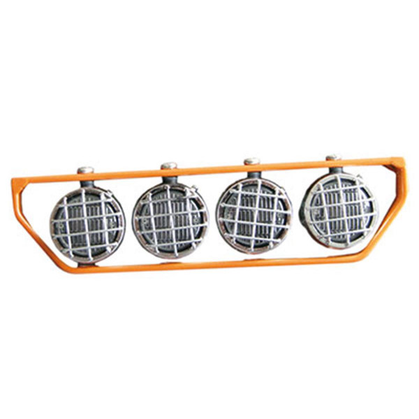 Dachscheinwerfer orange mit 4 LEDs