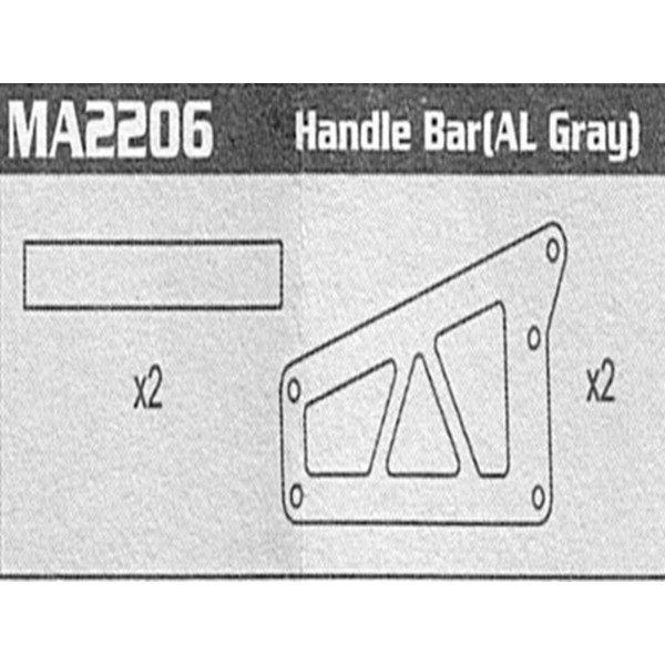MA2206 Handle bar (AL gray) Raptor