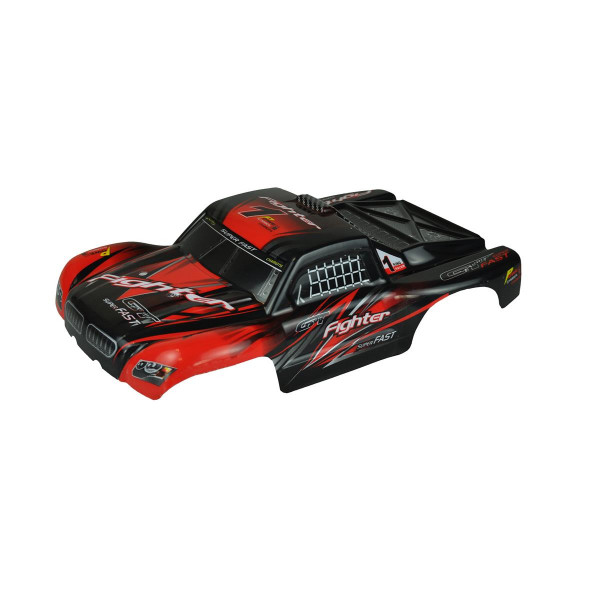 Short Course Karosserie rot Fighter 1:12
