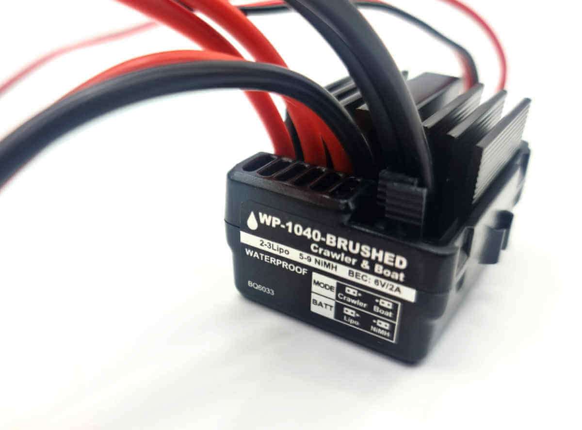 Brushed Dual Fahrtenregler WP1040 für 2 Motoren wasserdicht | RC-FUN-CAR