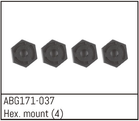 Absima Sechskant-Radnaben (4 Stück) ABS-ABG171-037
