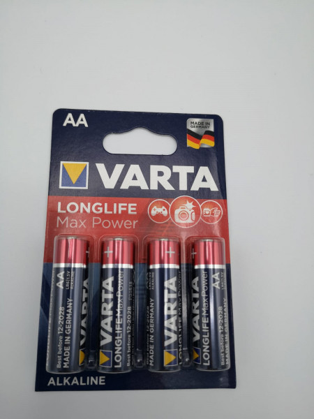 4er BL AA Varta Batterie Longlife Max Power LR6 Mignon 1,5V 4706 Digitalkamera, 4008496810482