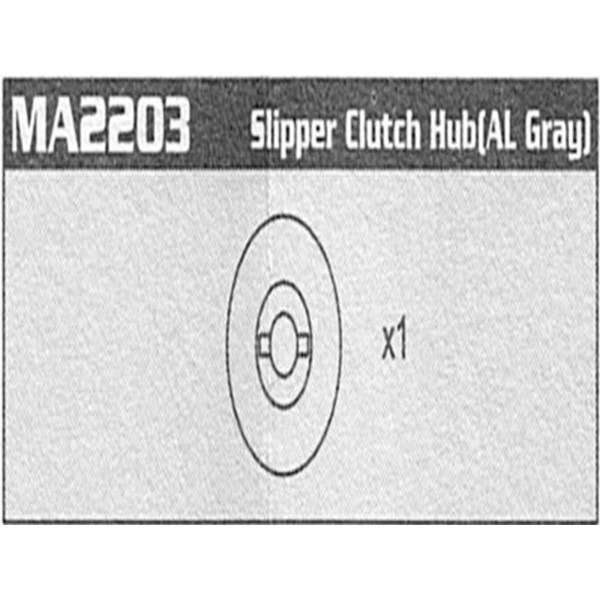MA2203 Slipper clutch hub (AL) Raptor