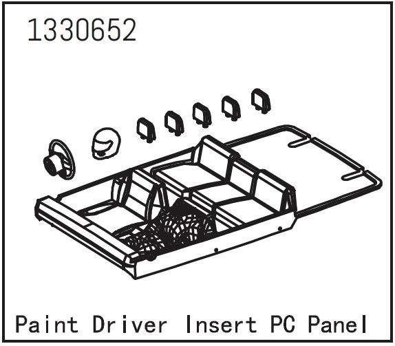 Absima PC Fahrereinsatz lackiert - Yucatan ABS-1330652