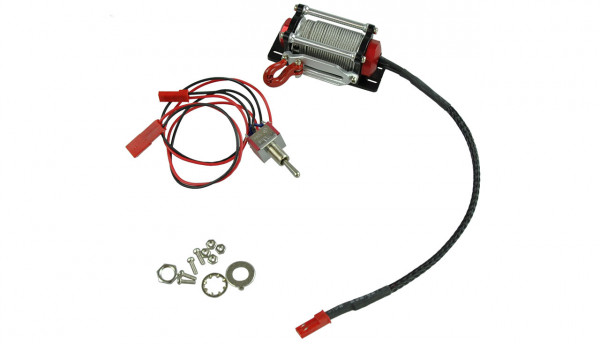 Alu Winden Set für RC Modellbau mit innen liegendem Motor & Schalter