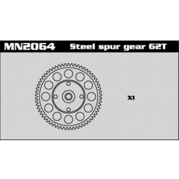 MN2064 Steel Super Gear 62T