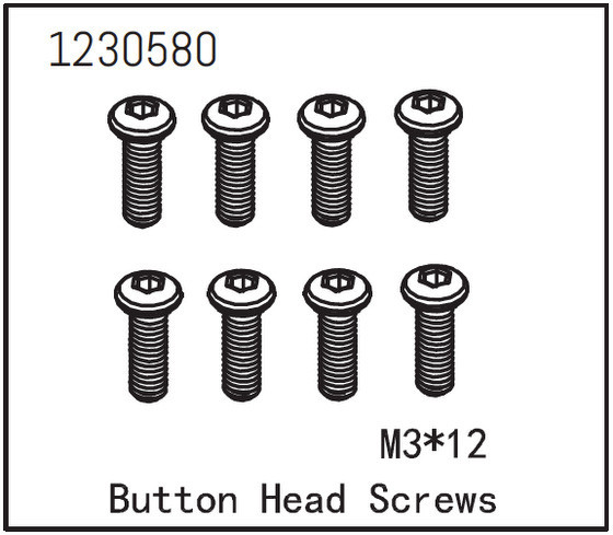 Absima Kopfschraube M3*12 (8 St.)