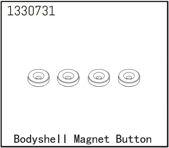 Absima Magnete für Karosserie (4 St.) - BronX ABS-1330731