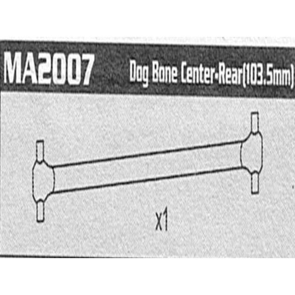 MA2007 Center Rear Dog Bone (103,5mm) Raptor