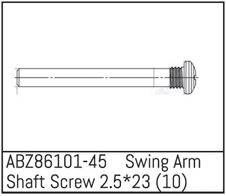 Absima Swing Arm Shaft Screw 2.5*23 - Mini AMT (10 St.) ABS-ABZ86101-45