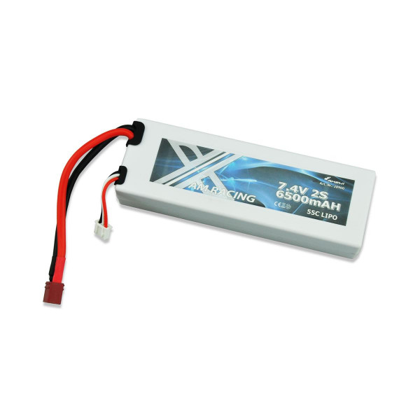 LiPo Akku 2S 7,4V 6500mAh 55C Hardcase, DEANS