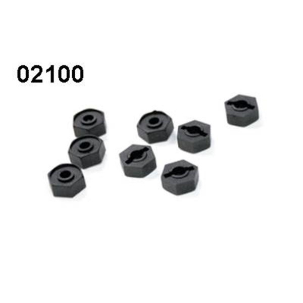 02100 Radmitnehmer 12mm 8 Stück AMEWI Buggy Booster Pro