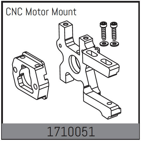 Absima CNC Motorhalter Mamba Rock Racer 1/7 ABS-1710051