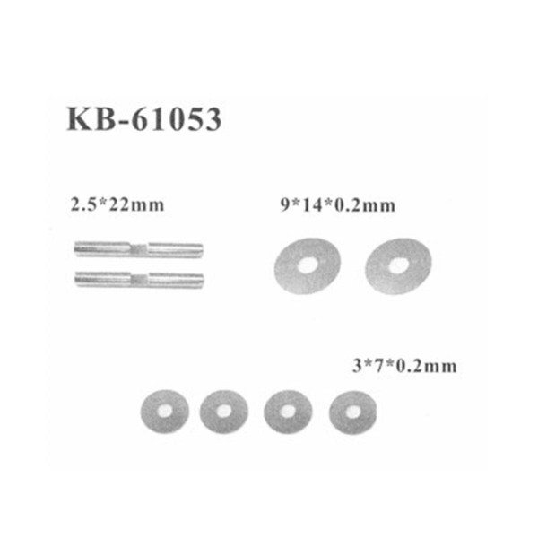 KB-61053 Wellen und Shimscheiben Differential