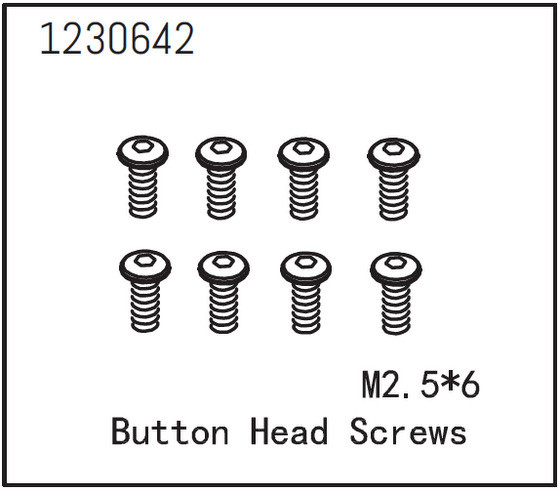 Absima Kopfschraube M2.5*6 (8 St.)