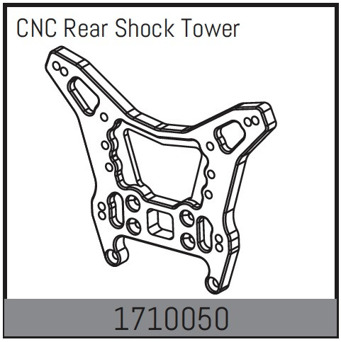 Absima CNC Dämpferbrücke hinten Mamba Rock Racer 1/7 ABS-1710050