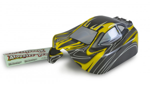 Karosserie Buggy Booster Pro BX gelb 1:10, fertig lackiert