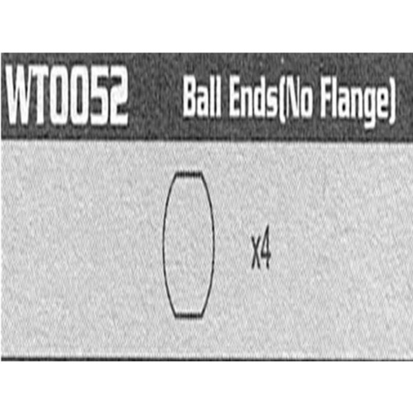 WT0052 Ball Ends (No Flange) Raptor