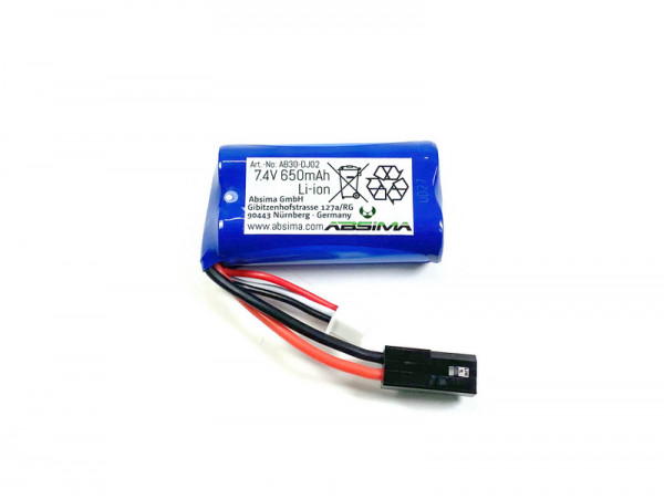 7.4V 650mAh Li-ion Batterie Akku