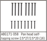 Absima Linsenkopfschraube M2,5*27 (8 Stück) / M2,5*20 (8 Stück) ABS-ABG171-058