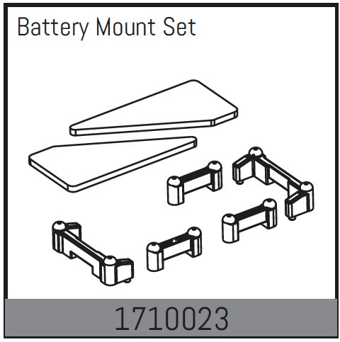 Absima Batteriehalter Set Mamba Rock Racer 1/7 ABS-1710023