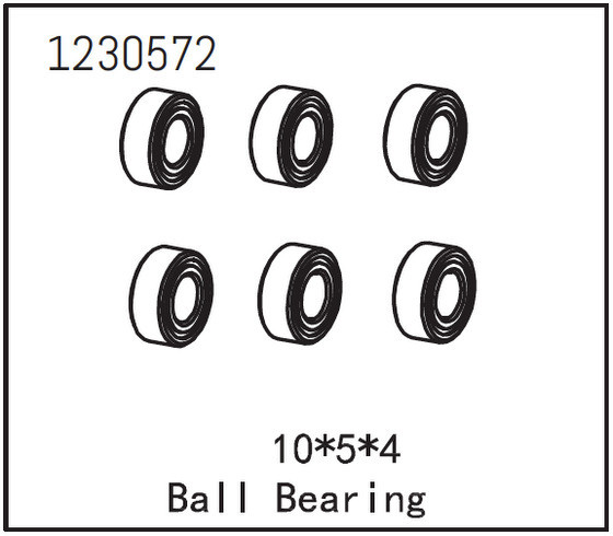 Absima Kugellager 10*5*4 (6 St.)