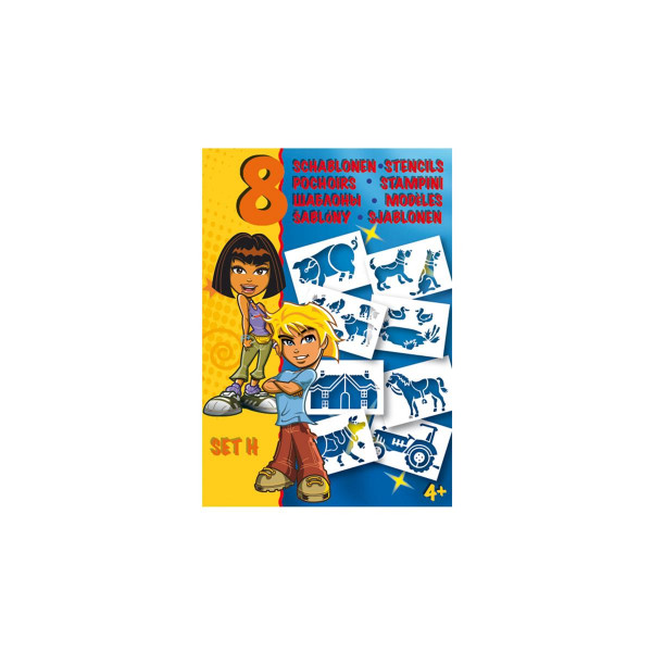 BloPens Schablonen Set H Bauernhof