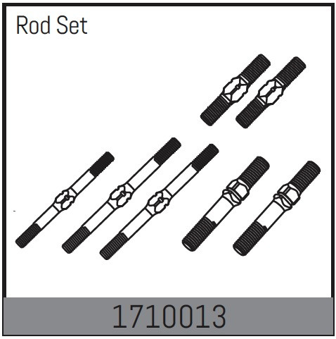 Absima Gewindestangen Set Mamba Rock Racer 1/7 ABS-1710013