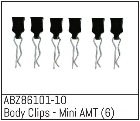 Absima Body Clips - Mini AMT (6 St.) ABS-ABZ86101-10