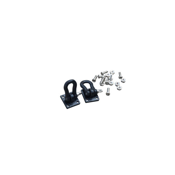 Amewi Schlepphaken Schäkel Schwarz für 1:10 Modelle 2 Stück Passend für 1:10 Scale Rock Crawler